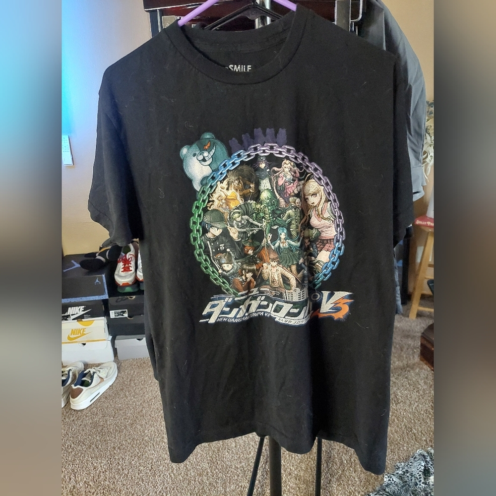 Anime Black Graphic T-Shirt